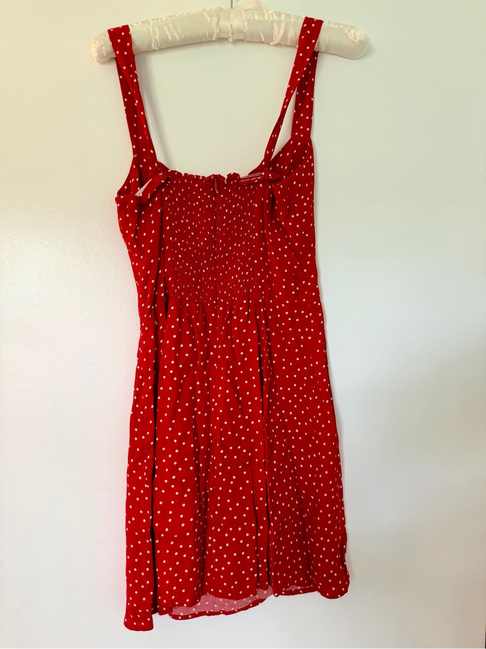 Reformation Red Polka Dot Mini Dress - Picture 3 of 4